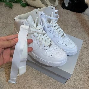 Nike Air Force 1 Hightops with straps